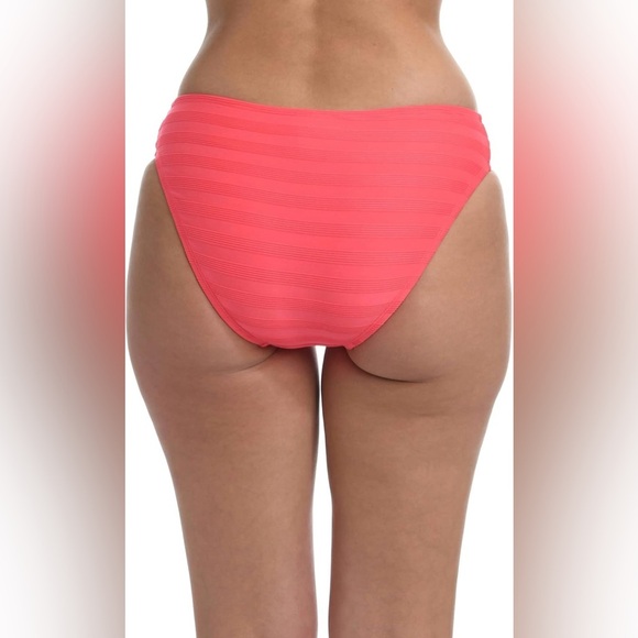 La Blanca Scoop Front Hipster Swimsuit Bottom in Coral Sun - Picture 2 of 5